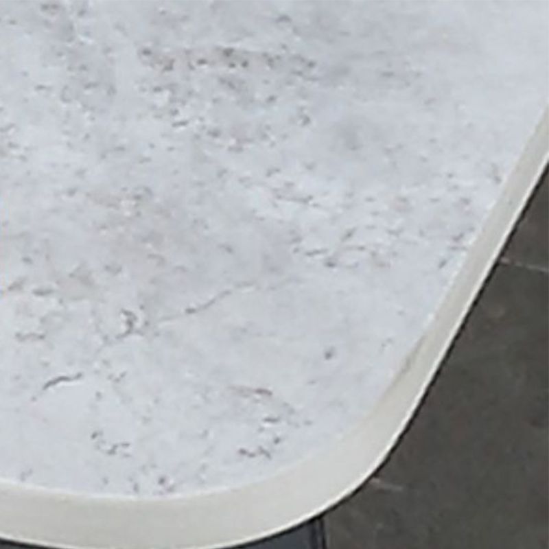 1 tavolino in ardeggiatura a piedistallo singolo per soggiorno con gambe in acciaio