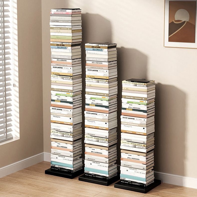 Closed Back Book Shelf Stackable Steel Bookcase Shelves Included