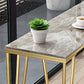 Industrial Bar Height Table Stone Top Bistro Table with Metal Base Clearhalo 'Bar Furniture' 'Bar Tables' 'bar_tables' 'furn' 'furn_bar_tables' 'Furniture' 'Kitchen & Dining Furniture' 1200x1200_9227f492-6261-40d4-9fe2-2229da359fcd