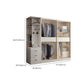 White Engineered Wood Wardrobe Closet Sliding Wardrobe Armoire Clearhalo 'Armoires & Wardrobes' 'armoires_wardrobes' 'Bedroom Furniture' 'furn' 'furn_armoires_wardrobes' 'Furniture' 1200x1200_922da2b1-cd38-4084-8026-c47edc400ad8