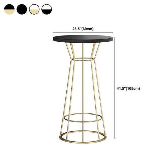 Solid Wood Bar Table Round Dining Table - 23.6" L X 23.6" W X 41.3" H Clearhalo 'Bar Furniture' 'Bar Tables' 'bar_tables' 'furn' 'furn_bar_tables' 'Furniture' 'Kitchen & Dining Furniture' 1200x1200_922f9ab2-2fa0-4acf-be84-16c6fe23bae1