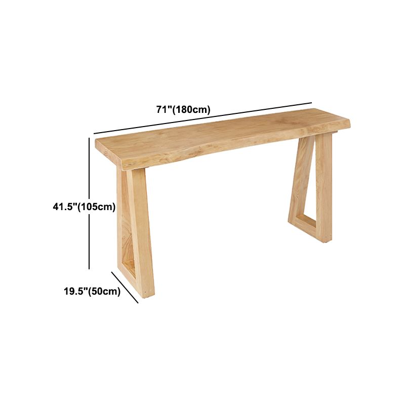 Modern Solid Wood Bar Table Set 1/5 Pieces Double Pedestal Pub Table Set in Natural Clearhalo 'Bar Furniture' 'furn' 'furn_home_bar_bar_sets' 'Furniture' 'Home Bars & Bar Sets' 'home_bar_bar_sets' 'Kitchen & Dining Furniture' 1200x1200_92300ce0-7c0b-4eaa-a39b-43d36632cf0a