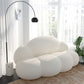 Armless Cushions Seating Standard Sofa in white for Bonus Room