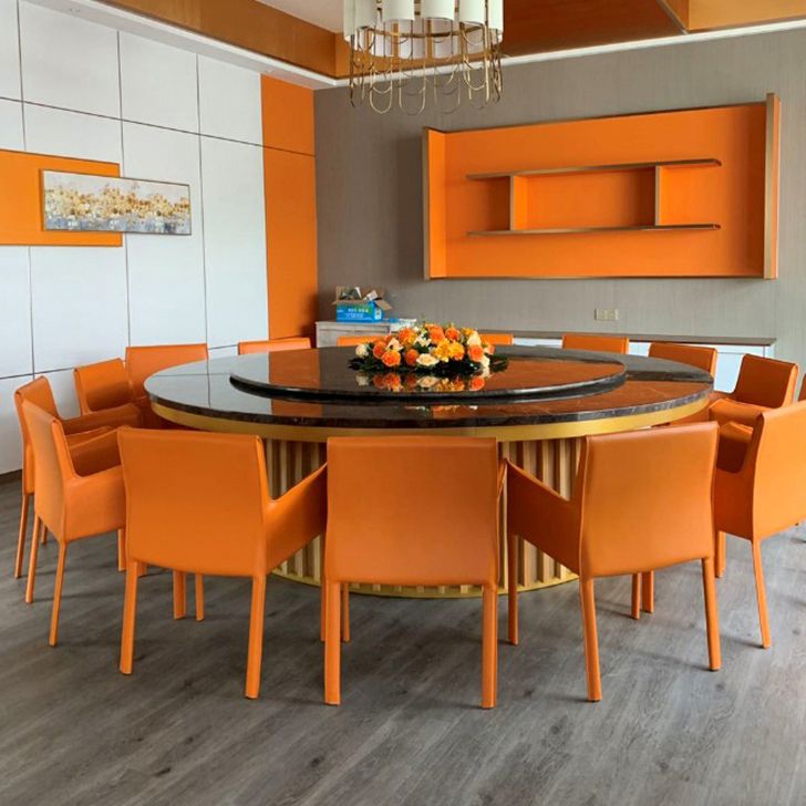 Leather Dining Chair Contemporary Arm Solid Back Side Chairs