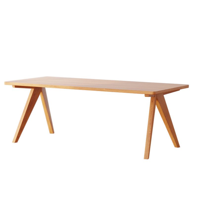 Solid Wood Dining Room Table 4 Legs Dining Table for Kitchen