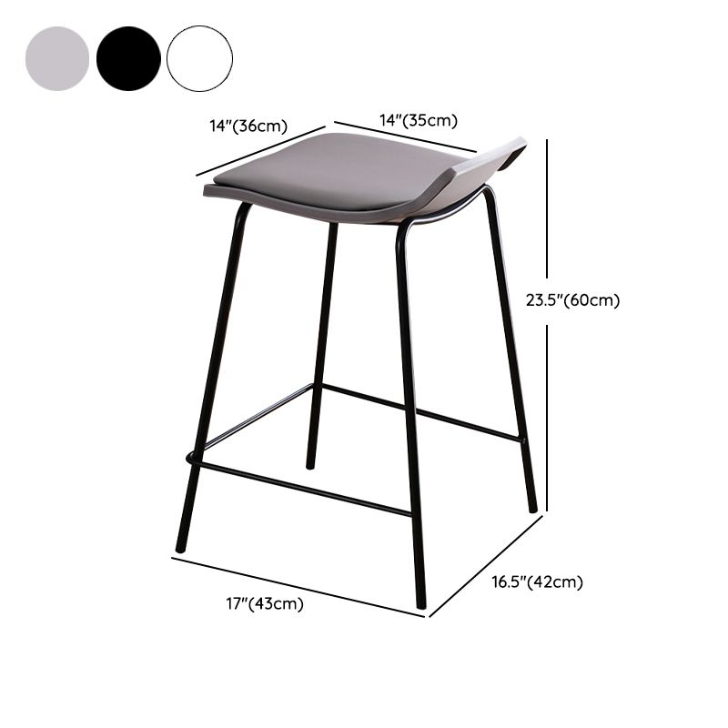 Industrial Style Metal Bar Stool Footrest Counter Stool for Restaurant