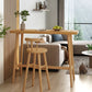 Moderne massief houten bartafel, rechthoekige eettafel voor de keuken