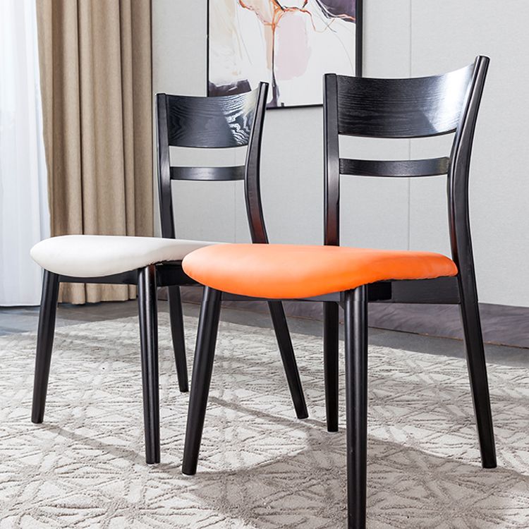 Industrial Home Open Back Chair Matte Finish Wood Dining Chair Clearhalo 'Dining Chairs' 'Dining Tables & Seating' 'dining_chair' 'furn' 'furn_dining_chair' 'Furniture' 'Kitchen & Dining Furniture' 1200x1200_9235346d-7286-499d-8a19-7c84e5bca2a2