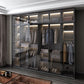 Black Manufactured Wood Cabinet with Glass Doors Modern Storage Cabinet Clearhalo 'Armoires & Wardrobes' 'armoires_wardrobes' 'Bedroom Furniture' 'furn' 'furn_armoires_wardrobes' 'Furniture' 1200x1200_92368be9-5bf3-4147-9d39-763e04e4ecf3