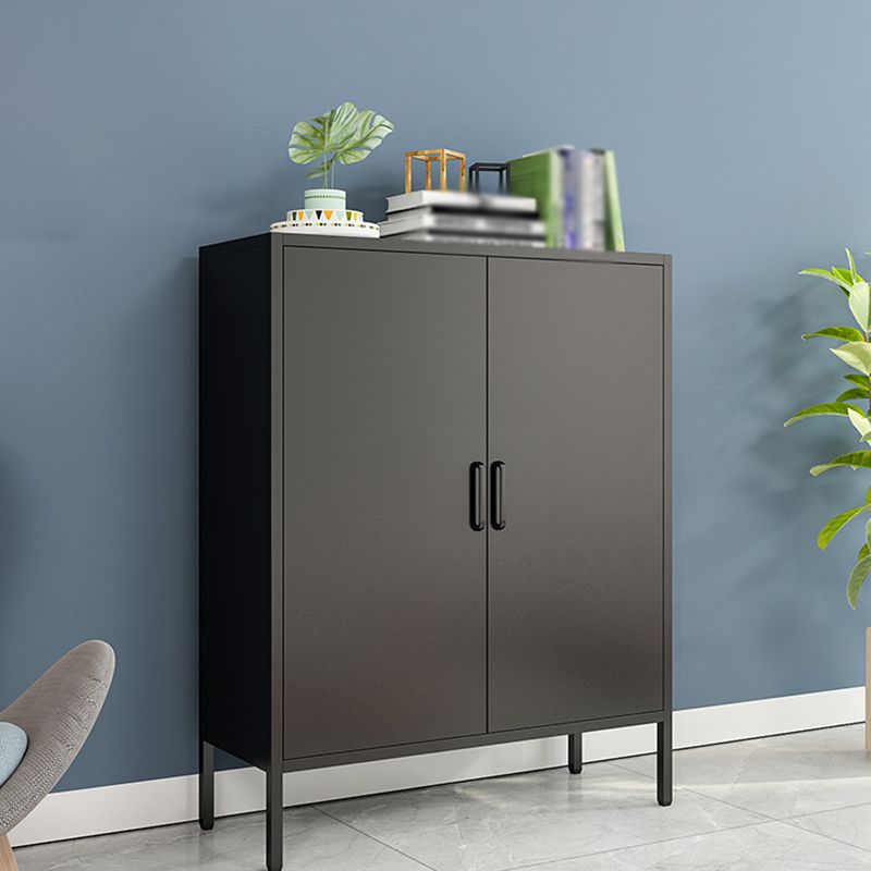 40"H Modern Style Buffet Server Metal Frame 2 Doors Dining Server for Kitchen Clearhalo 'buffet_sideboard' 'Buffets & Sideboards' 'furn' 'furn_buffet_sideboard' 'Furniture' 'Kitchen & Dining Furniture' 1200x1200_9236b4bf-6c62-4d71-86e5-92b1e26c86cb