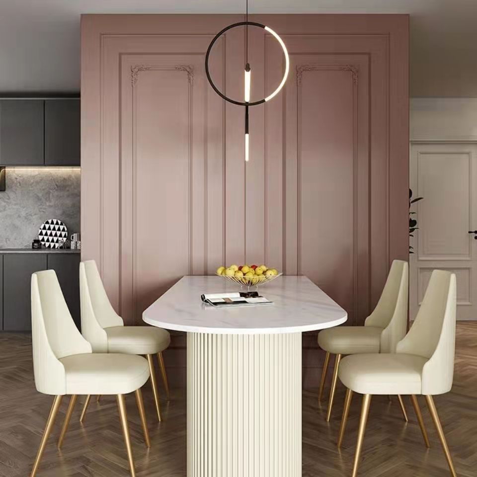 Solid Wood Contemporary Oval Dining Table Double Pedestal Table for Dining Room Clearhalo ' dining_table' 'Dining Tables & Seating' 'Dining Tables' 'furn' 'furn_dining_table' 'Furniture' 'furniture_dining_table' 'Kitchen & Dining Furniture' 'kitchen&dining_furn' 'kitchen' 'kitchen_dining_table' 1200x1200_9236bb8b-6a00-4eec-8d23-a7c2246dce98