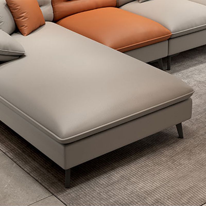 Pillow Top Arm Sofa Reversible Modular L-Shape Furniture Sectionals