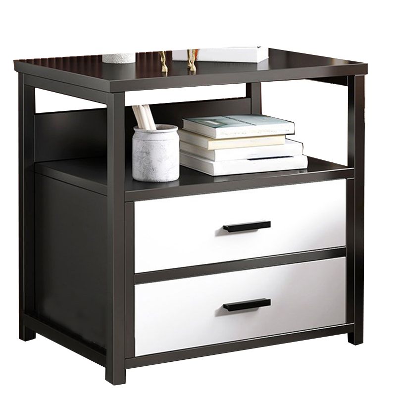Modern Drawer Storage Nightstand 20 Inch H Imitation Wood Shelf Included Night Table Clearhalo 'Bedroom Furniture' 'furn' 'furn_night_stand' 'Furniture' 'night_stand' 'Nightstands' 1200x1200_9239e02e-e3d8-4343-a505-e2639381033a