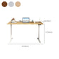 Electric Height Adjustment Computer Desk T-Shape Base Writing Desk with Steel Legs