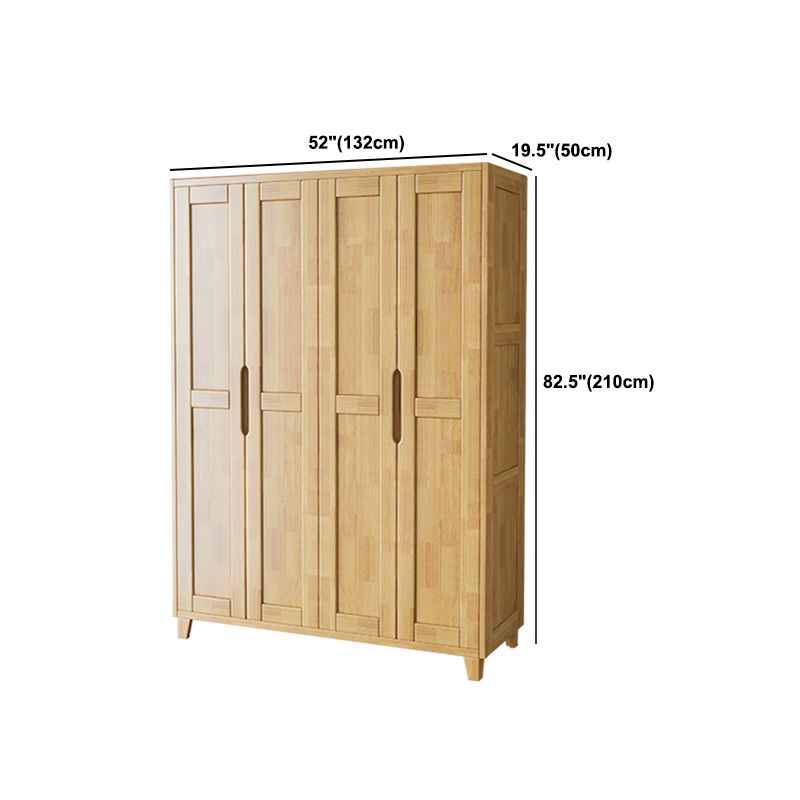 Light Wood Finish Wardrobe Armoire Traditional Wardrobe Cabinet Clearhalo 'Armoires & Wardrobes' 'armoires_wardrobes' 'Bedroom Furniture' 'furn' 'furn_armoires_wardrobes' 'Furniture' 1200x1200_923c214b-67fe-48d1-ac05-9012ffc01bdb