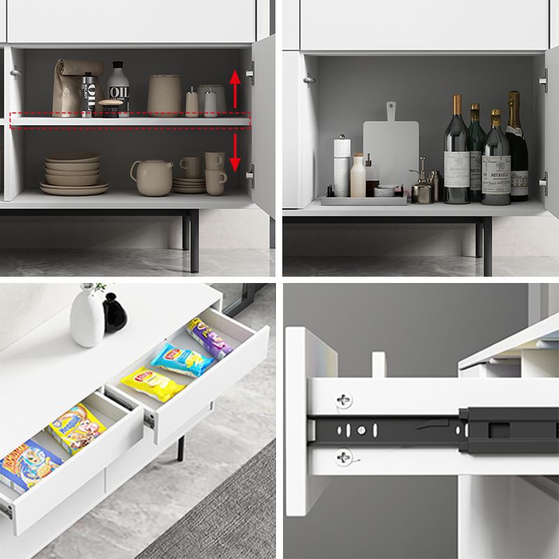 Moderno legno ingegnerizzato da 27,5 "H Server buffet per sala da pranzo a buffet