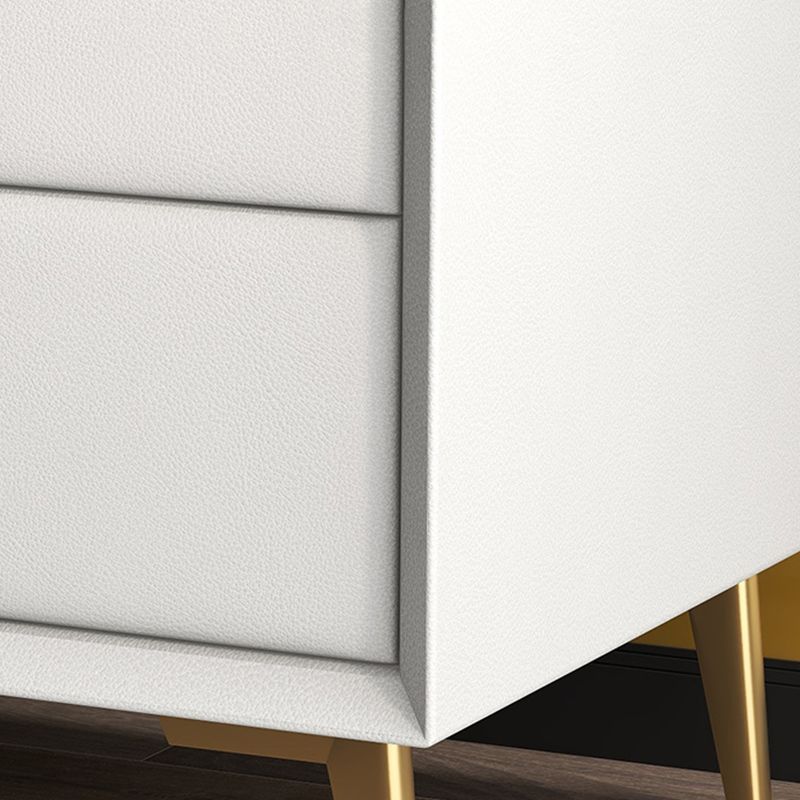 グラム19 ''背の高いベッドナイトスタンドソリッドウッド2ドロワーレッグにはアクセントテーブルナイトスタンドが含まれています