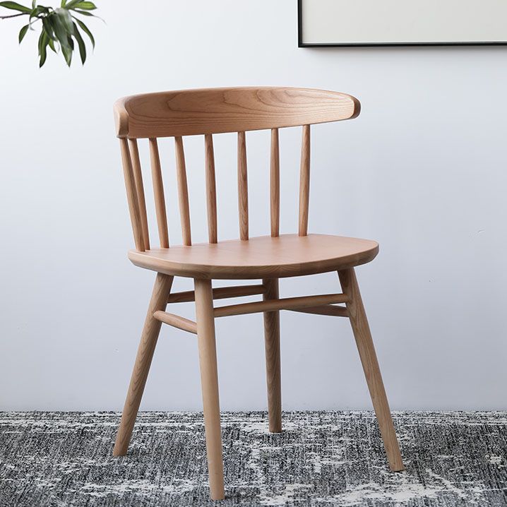 Silla lateral de madera sólida silla lateral tradicional windsor para comedor