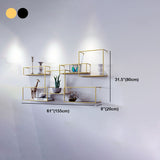 Gold/Black Wall Mounted Bookshelf Iron Modern Closed Back Shelf Clearhalo 'Bookcases' 'furn' 'furn_bookcases' 'Furniture' 'furniture_bookcases' 'kitchen' 'kitchen_bookcases' 'Living Room Furniture' 'Office Furniture' 1200x1200_9242699d-8a0e-4665-9e55-78d37e85894f