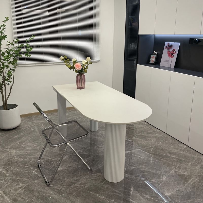 Stone and Wood Dining Room Collection Home Kitchen Dinner Modern Dining Table Clearhalo 'Dining Tables & Seating' 'Dining Tables' 'dining_table' 'furn' 'furn_dining_table' 'Furniture' 'furniture_dining_table' 'Kitchen & Dining Furniture' 'kitchen' 'kitchen_dining_table' 1200x1200_9243228c-0b7b-497a-9235-0577c1d19e24