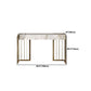 Luxurious Makeup Vanity Set Stone Top Dressing Table Stool Set
