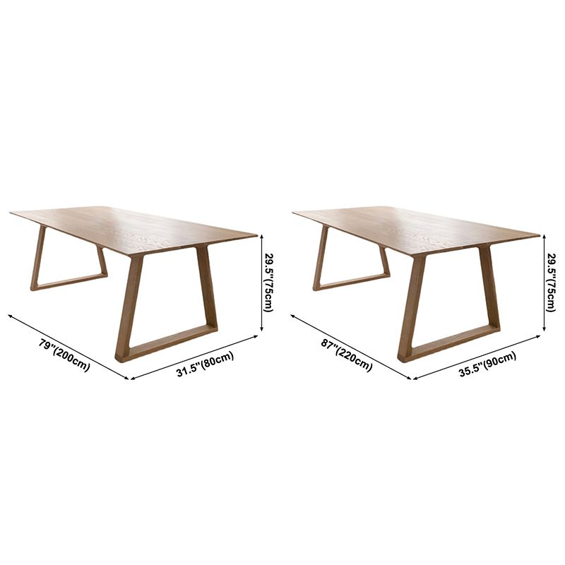 Sled Base Dining Site Table Pine Solid Wood Dining Table Rectangle for Home Clearhalo ' dining_table' 'Dining Tables & Seating' 'Dining Tables' 'furn' 'furn_dining_table' 'Furniture' 'furniture_dining_table' 'Kitchen & Dining Furniture' 'kitchen&dining_furn' 'kitchen' 'kitchen_dining_table' 1200x1200_9247bb64-28df-430f-9ab2-705968b559fb