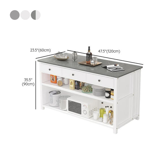 Mesa de comedor de barra de piedra de estilo moderno mesa de bar rectangular para cocina