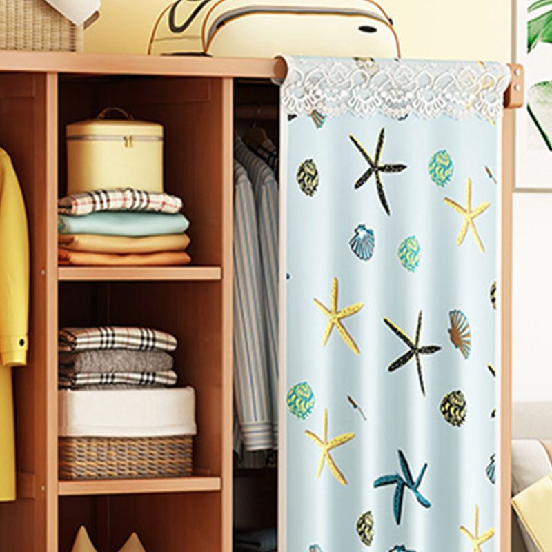 Armadio in legno massiccio moderno per mobile marrone casa con ripiani