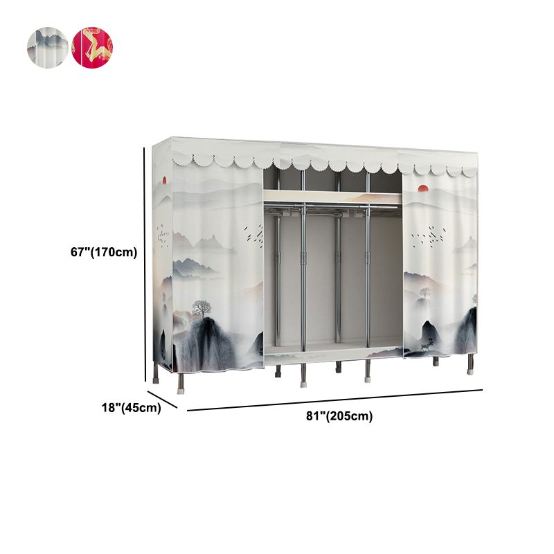 Armadio in metallo moderno in stile armadio da letto da letto con gambe