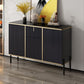 Glam Sideboard Stone Top Sideboard mit Tür für Wohnzimmer