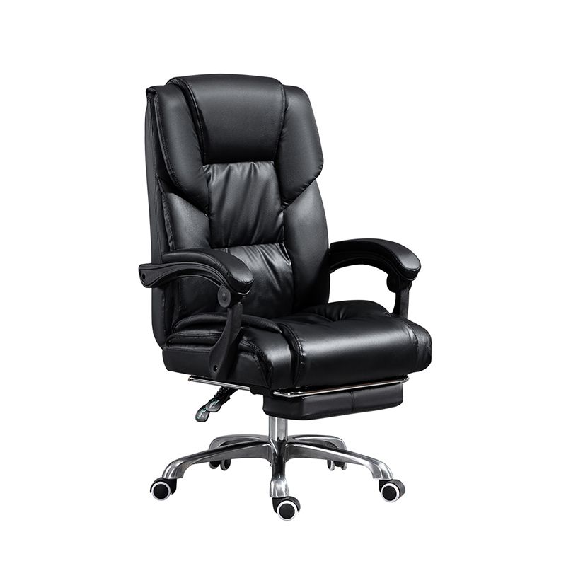 Chaise de bureau réglable de hauteur chaise de bureau haut de dos contemporain avec roues