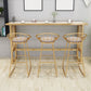1/2/4 Pieces Bar Stool and Table Set Rectangular Pub Dining Set Clearhalo 'Bar Furniture' 'furn' 'furn_home_bar_bar_sets' 'Furniture' 'Home Bars & Bar Sets' 'home_bar_bar_sets' 'Kitchen & Dining Furniture' 1200x1200_924e0e64-4fbc-4c83-8fbc-f0eaa5678b94