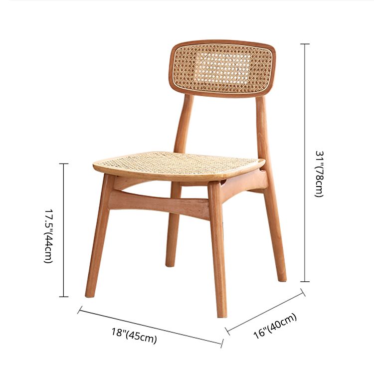 Tropical Style Rubberwood Chairs Kitchen Dining Room Open Back Side Chair Clearhalo ' kitchen&dining_furn' 'Dining Chairs' 'Dining Tables & Seating' 'dining_chair' 'furn' 'furn_dining_chair' 'Furniture' 'furniture_dining_chair' 'Kitchen & Dining Furniture' 'kitchen' 1200x1200_924f1743-bdb8-41a8-92bb-25b6ff40731c