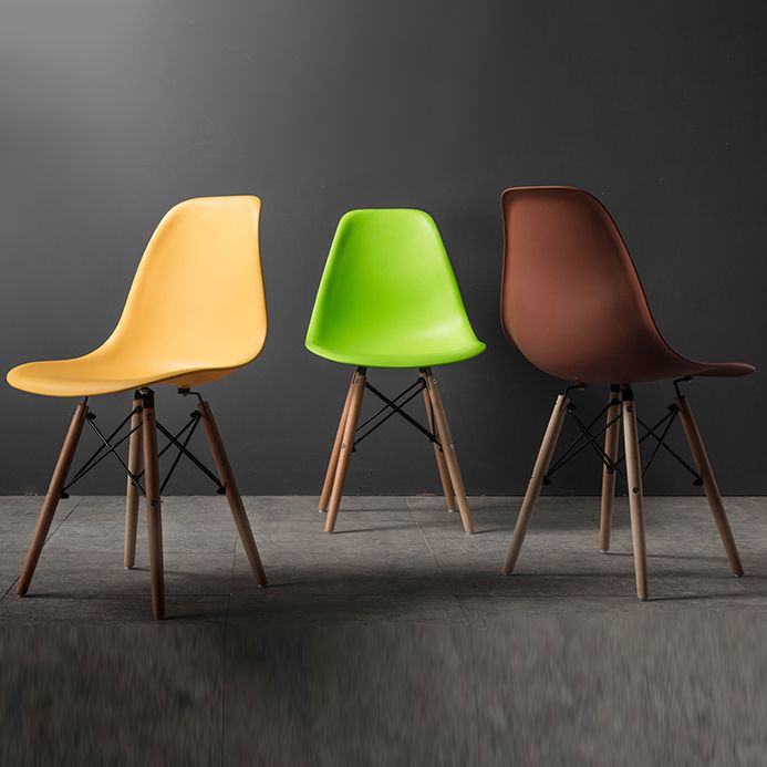 Modern Style Plastic Dining Chair Home Side Solid Back Chair for Kitchen Clearhalo ' kitchen&dining_furn' 'Dining Chairs' 'Dining Tables & Seating' 'dining_chair' 'Furniture' 'furniture_dining_chair' 'Kitchen & Dining Furniture' 'kitchen' 1200x1200_9251bdcb-81a8-4ea3-8507-c5c806547c99