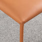 Contemporary Design Leather Dining Chairs Armless Solid Back Chair