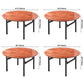 Simplicity Home Solid Wood Dining Table Round Shape Dining Table with Metallic Base Clearhalo ' dining_table' 'Dining Tables & Seating' 'Dining Tables' 'furn' 'furn_dining_table' 'Furniture' 'furniture_dining_table' 'Kitchen & Dining Furniture' 'kitchen&dining_furn' 'kitchen' 'kitchen_dining_table' 1200x1200_925396d0-e790-4f85-8012-73d7da9d8b09