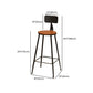 1/6/11 Pieces Counter Height Pub Set Rectangular Bar Stool and Table Set