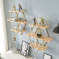 Luxury Floating Bookshelf Metal Lozenge Open Back Book Shelf