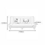 Cotton Blend Transitional Sofa Bed 31.5"High Armless Sofa with Tight Back Sofa Clearhalo 'furn' 'furn_sofas' 'Furniture' 'furniture_sofas' 'Living Room Furniture' 'Sofa' 'sofas' 1200x1200_9255caf8-00ee-43d7-a62d-04c793f8a3a7