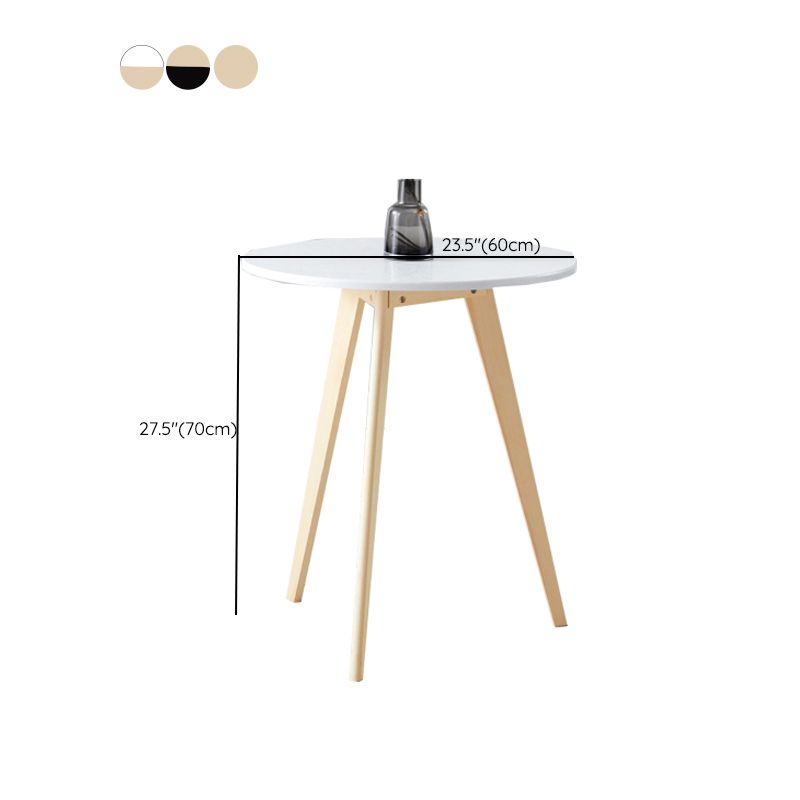 Contemporary Style Wooden Round Top Side Table 3 Legs End Table Clearhalo 'Coffee & Accent Tables' 'End & Side Tables' 'end_side_tables' 'furn' 'furn_end_side_tables' 'Furniture' 'Living Room Furniture' 1200x1200_92581e75-5257-46f9-8207-72294696b1a0