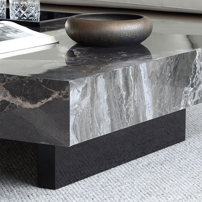 Contemporary Stone Coffee Table Rectangle Sled Coffee Cocktail Table Clearhalo 'Coffee & Accent Tables' 'Coffee Tables' 'coffee_tables' 'furn' 'furn_coffee_tables' 'Furniture' 'Living Room Furniture' 1200x1200_9258fdc1-942a-4ae1-83e0-28bd6280fe19