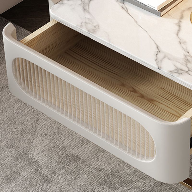 16.53 "Alto Stone Accent Table Nightsand Bastinger Gabinet