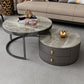 Modern Coffee Cocktail Table Round Nesting Coffee Table Set with Drawer Clearhalo 'Coffee & Accent Tables' 'Coffee Tables' 'coffee_tables' 'furn' 'furn_coffee_tables' 'Furniture' 'Living Room Furniture' 1200x1200_925a5a79-9ad1-4b6e-a634-c1face2af4fc