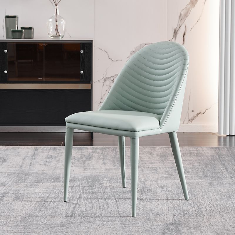 Glam Style Side Chair Leather Dining Side Chair for Dining Room Clearhalo 'Dining Chairs' 'Dining Tables & Seating' 'dining_chair' 'furn' 'furn_dining_chair' 'Furniture' 'furniture_dining_chair' 'Kitchen & Dining Furniture' 1200x1200_925bc4bf-4525-49d7-a058-ca1f9bdca916