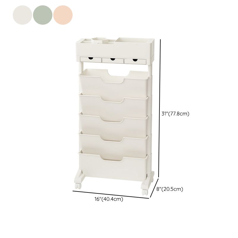 Contemporary Plastic Bookcase Standard Open Back Bookshelf for Office Clearhalo 'Bookcases' 'furn' 'furn_bookcases' 'Furniture' 'Office Furniture' 1200x1200_925beefe-56b9-4230-bc20-5f8845b8fc4d