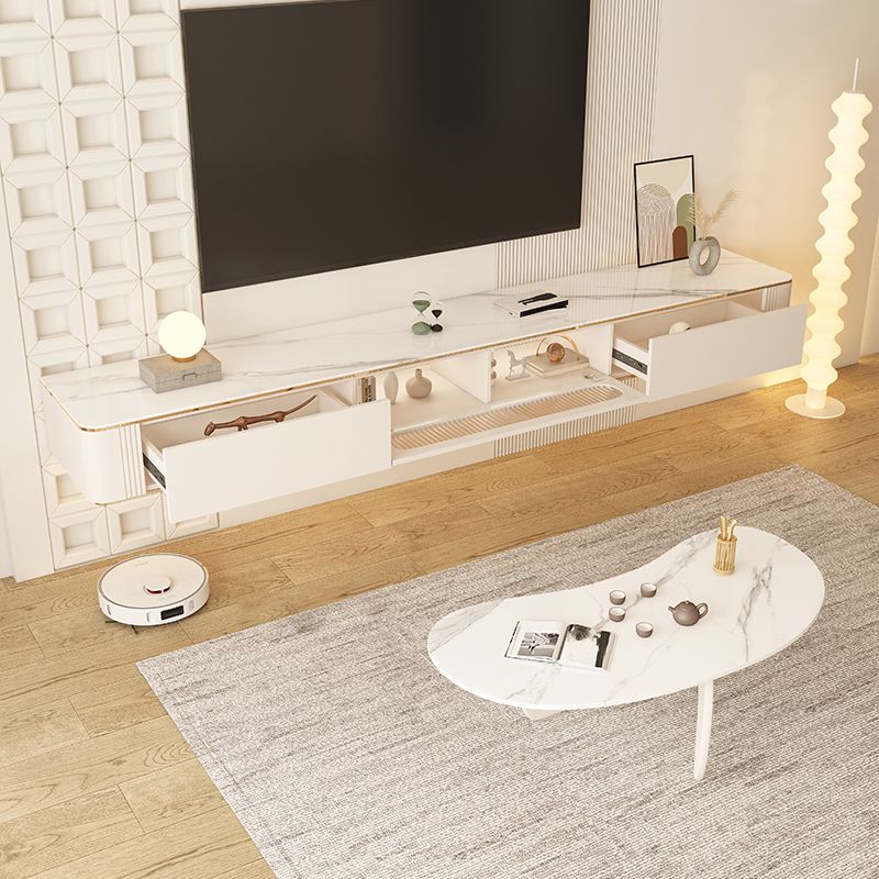 Modern TV Stand Console Floating TV Media Console with Drawers Clearhalo 'furn' 'furn_tv_stands_entertainment_centers' 'Furniture' 'Living Room Furniture' 'TV Stands & Entertainment Centers' 'TV Stands & Media Storage Furniture' 'tv_stands_entertainment_centers' 1200x1200_92642b98-f358-4d08-8d95-03835287667d
