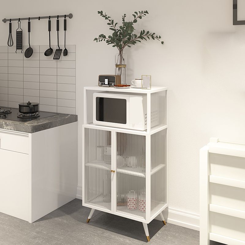 Contemporary Curio Cabinet Metal Glass Doors Display Stand for Dining Room Clearhalo 'Display & China Cabinets' 'display_china_cabinets' 'furn' 'furn_display_china_cabinets' 'Furniture' 'Kitchen & Dining Furniture' 1200x1200_9264b5a5-177c-4274-9de8-13abec79be09