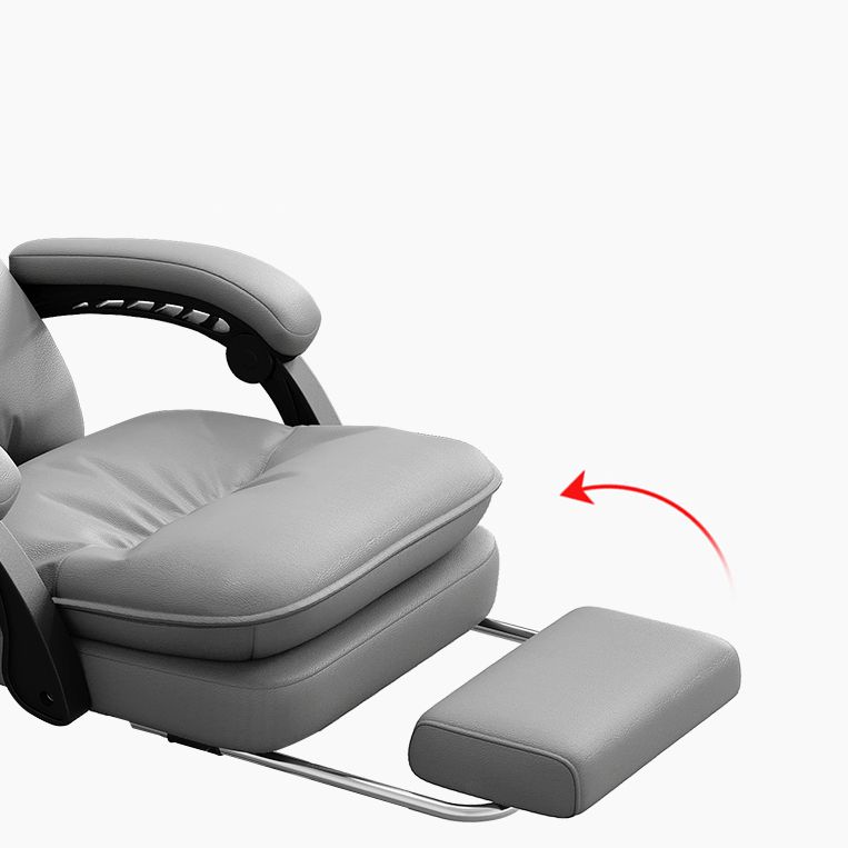 Silla de oficina de armas acolchada sin angustia silla de escritorio ergonómica con ruedas