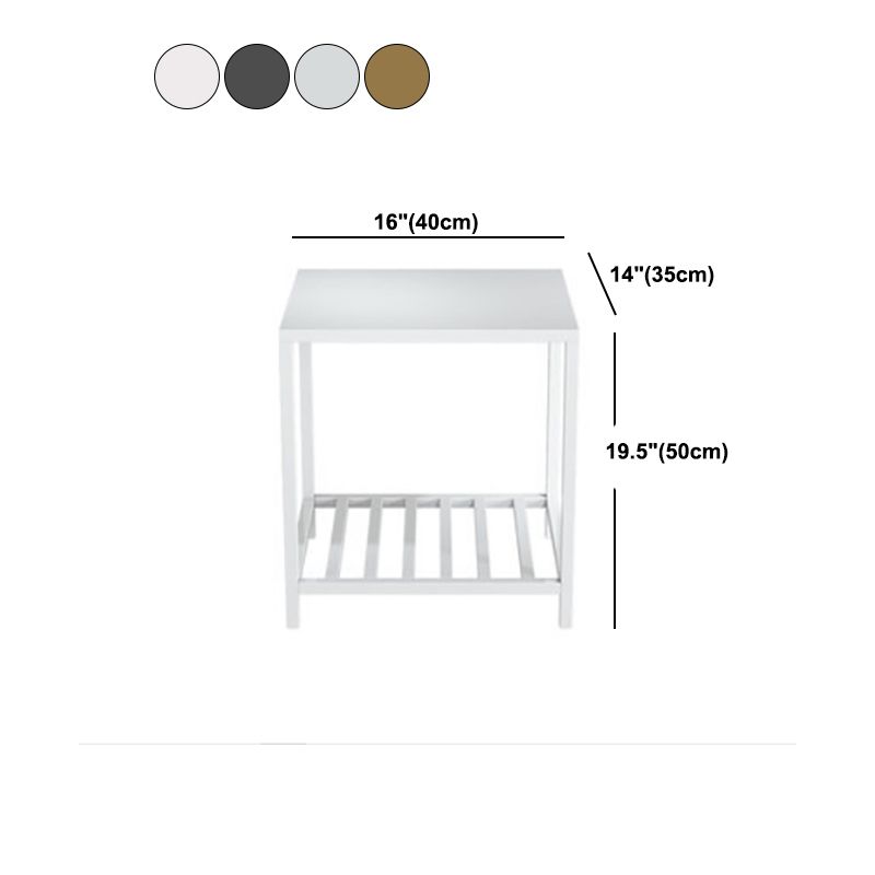 Black 20'' Tall Accent Table Nightstand Modern Metal 1-Shelf Bedside Cabinet Clearhalo 'Bedroom Furniture' 'furn' 'furn_night_stand' 'Furniture' 'night_stand' 'Nightstands' 1200x1200_92666c92-2957-493b-87ec-e1daea49d5fa