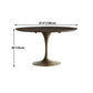 Round Tulip Base Dinette Table Traditional Luxury Dining Room Table for Home Clearhalo ' dining_table' 'Dining Tables & Seating' 'Dining Tables' 'furn' 'furn_dining_table' 'Furniture' 'furniture_dining_table' 'Kitchen & Dining Furniture' 'kitchen&dining_furn' 'kitchen' 'kitchen_dining_table' 1200x1200_9269ddc2-a380-46f6-94b9-4c87689bbec0